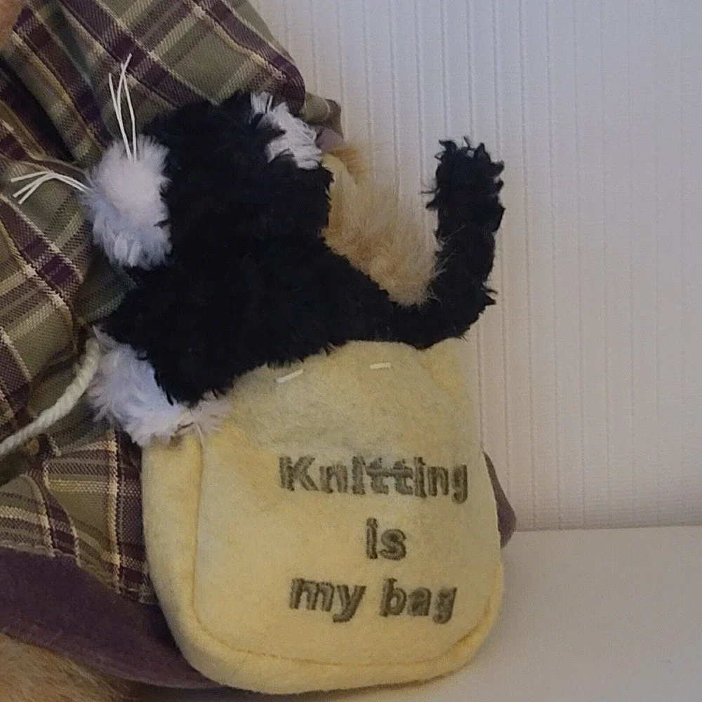 Bearington Bears Knitting Is My Bag Knitter Plush Stuffed Bear
